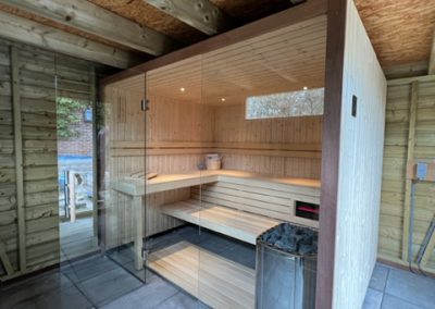 Combi sauna in tuinhuis